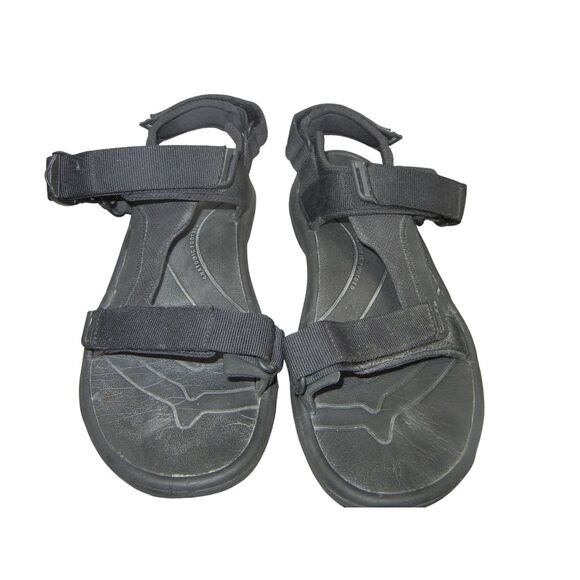 Teva Sandals Men Size 9 Hurricane Hook+Loop Sport Sandals Black Buckle 1112994 - Picture 2 of 9